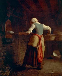 Woman Baking Bread