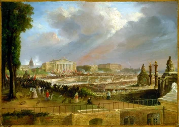 Proclamation of the Republic on the portico of the Chamber of Deputies, May 4
