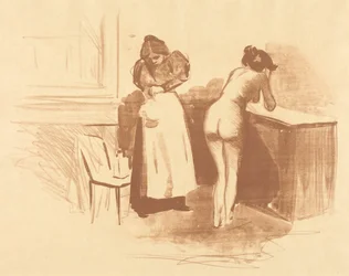 Massage with a Coarse Hair Glove (wash and line plate)