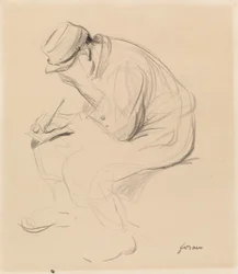 Le Poilu (French Soldier Writing Home)