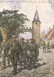 Flanders Front, Gate of Loo (Belgium), 30 July 1917