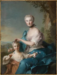 Portrait of Madame Crozat de Thiers and Her Daughter