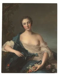 Portrait of a woman as Flora