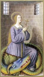 Saint Margaret, after Jean Bourdichon, The Hours of Anne of Brittany
