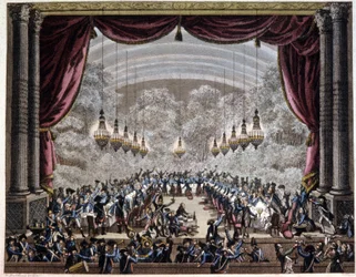 French revolution: banquet of guards in Paris