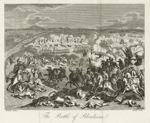 The Battle of Blenheim in 1704, published by J. Pass