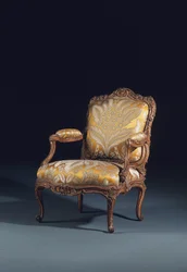 One of a Pair of Louis XV Fauteuils a la Reine