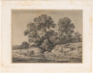 Pond at the Foot of a Group of Trees