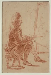 A Bewigged Painter (Possibly Claude Audran), c.1709