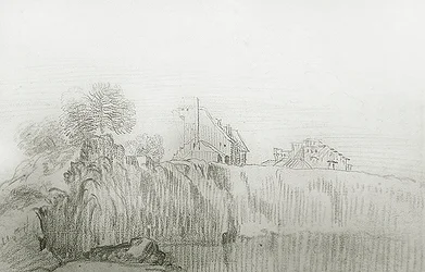 House on the Edge of a Steep Cliff