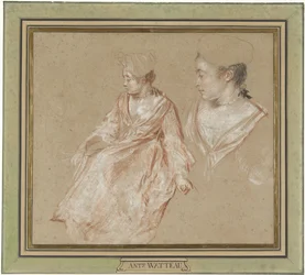 Studies of a Seated Woman and a Detail of Her Head and Shoulders
