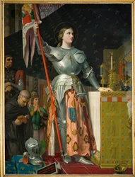 Joan of Arc at the Coronation of King Charles VII in Reims Cathedral