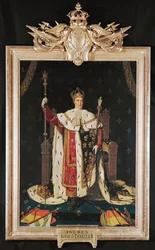 King Charles X in coronation robes
