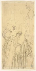 Study for the Dress and the Hands of Madame Moitessier
