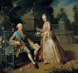 Louis Jean Marie de Bourbon, Duke of Penthievre and his daughter Louise Adelaide