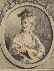 Madame Huet, engraving by Gilles Demarteau