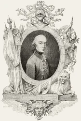 Charles XIV (1763-1844): king of Sweden and Norway and Prince of Ponte Corvo, engraved by Pannemaker