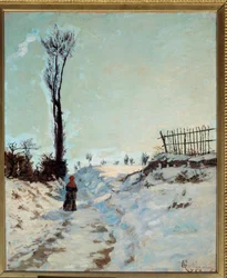 Path hollow, snow effect