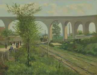 The Arcueil Aqueduct at Sceaux Railroad Crossing
