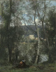 A Woman Gathering Faggots at Ville-d