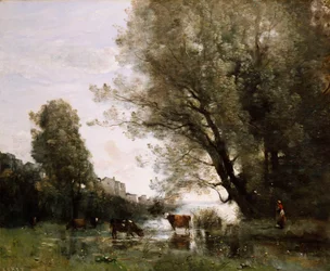 Banks of a Pond in Normandy