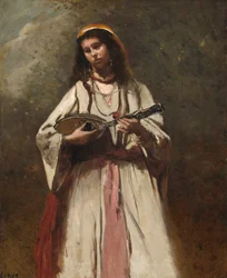 Gypsy Woman with Mandolin, c.1870