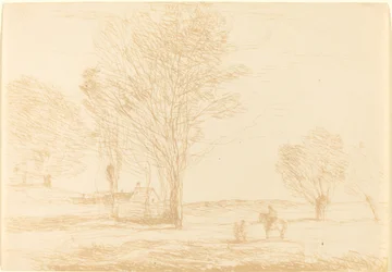 Horseman Halted in the Countryside