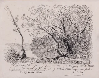 Invitation to the Salon of 1864. Souvenir of Mortefontaine