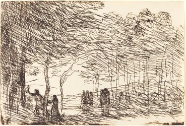 Orpheus Leading Eurydice, 1860