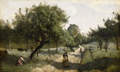 Path with Apple Trees