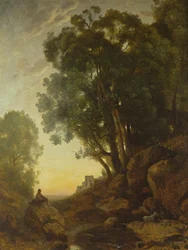 The Italian Goatherd, or The Effect of the Setting Sun