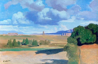 The Roman Campagna, with the Claudian Aqueduct, c1826