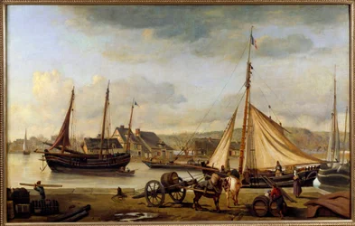 The front port of Rouen in 1834