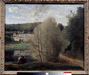 View of the City of Avray, The Pond and House Cabassud