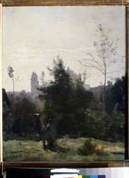 View of the Pierrefonds Castle in Oise