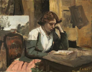 Woman Reading in the Studio, c.1868