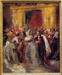 Ball costume at the palace of the Tuileries: Napoleon III and the Countess of Castiglione