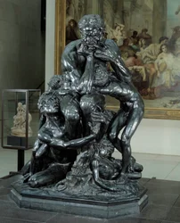 Ugolin tyrant of Pisa. Illustration of Hell in The Divine Comedy by Dante. Bronze sculpture by Jean-Baptiste Carpeaux