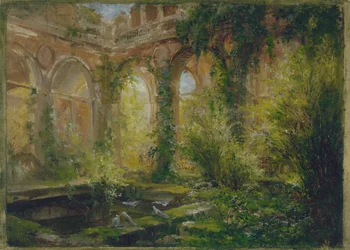 Ruins of the Cour des Comptes: The Salle des Fêtes, ca. 1875