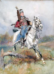 A French Cavalryman on Horseback