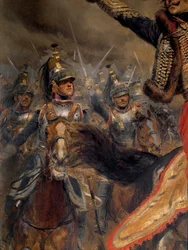 The Last Charge of General Antoine Charles Earl of Lasalle, Killed at Wagram on July 6