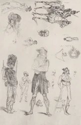 Sheet of Sketches, 1868