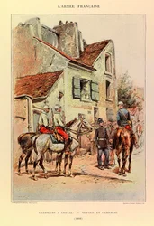 Types and Uniforms of the French Army by Captain Jules Richard, Illustrated by Edouard Detaille: Mounted Chasseurs; Field Service in 1886