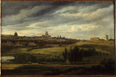 View of Paris, taken from the heights of Gentilly, in 1815
