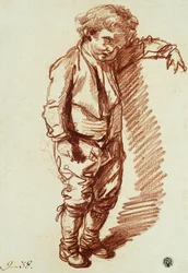 A Little Boy Standing