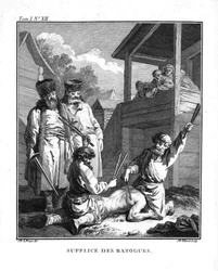 Punishment with Batogs. From Voyage en Sibérie
