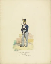 Soldier of the Garrison Company, 1820-1825