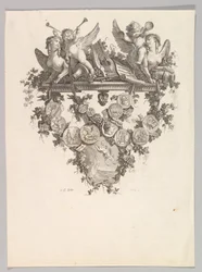Vignette with Sphinxes and Putti, 1779
