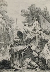 Fountain with a Naiad Seated on a Shell