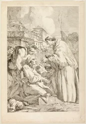 Saint Charles Borromeo Blessing the Plague-Stricken